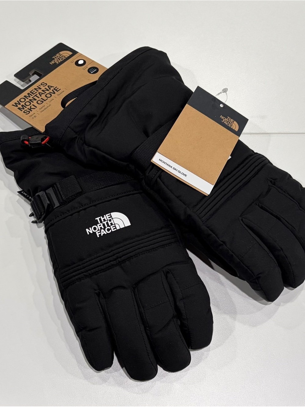 The North Face Women’s Medium Montana Ski Gloves Snow Black NWT Touchscreen